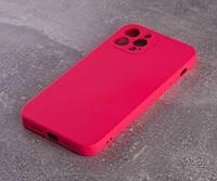 Чехол SOFT Silicone Case для iPhone 12 Pro Max (без лого) малиновый