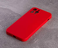 Чехол SOFT Silicone Case для iPhone 12 Pro Max (без лого) красный