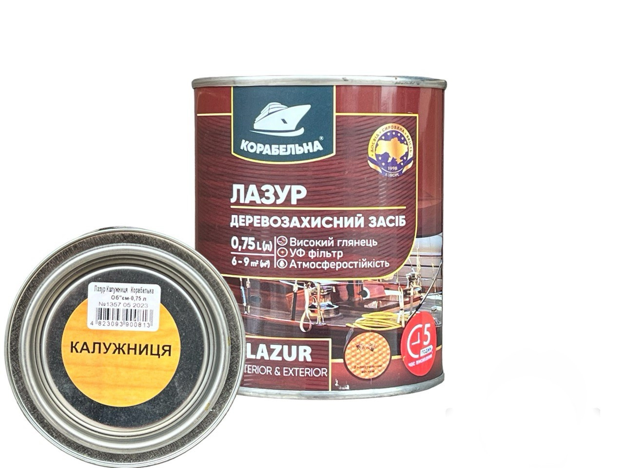 Лазур деревозахисна з УФ-фільтром Корабельна 0,75 л