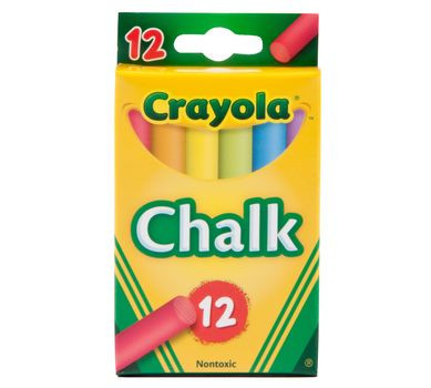 Мел цветной Crayola для школьных досок, мольбертов, флипчартов 12шт, Крайола - фото 1 - id-p361228866