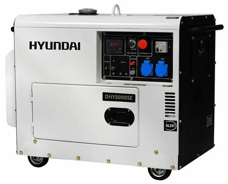 Генератор дизельний Hyundai DHY 8000SE, фото 2