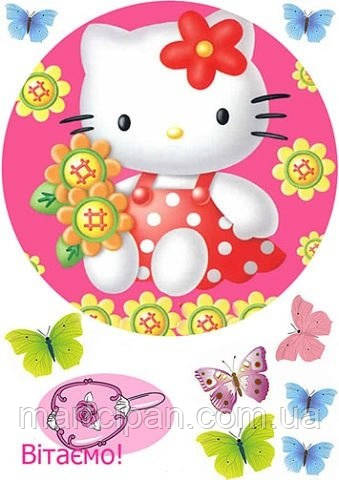 Кітті 5 Вафельна картинка , фото 1