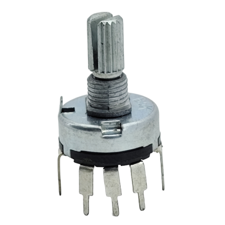 Потенціометр з вимикачем RV17-K2-5K L=15mm