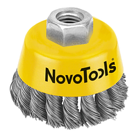 Щетка торцевая NovoTools стальная проволока 125 мм M14х2