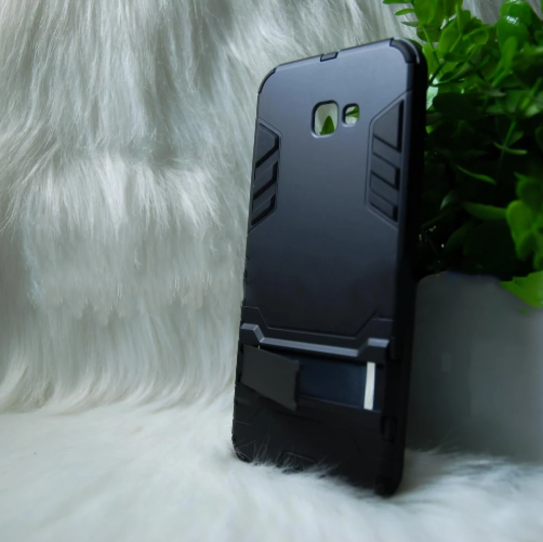 Противоударный чехол Samsung J4 + / J415 Черный (black)