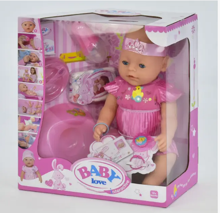 Інтерактивна лялька-пупс з набором аксесуарів Yale Baby BL 023 С, фото 1