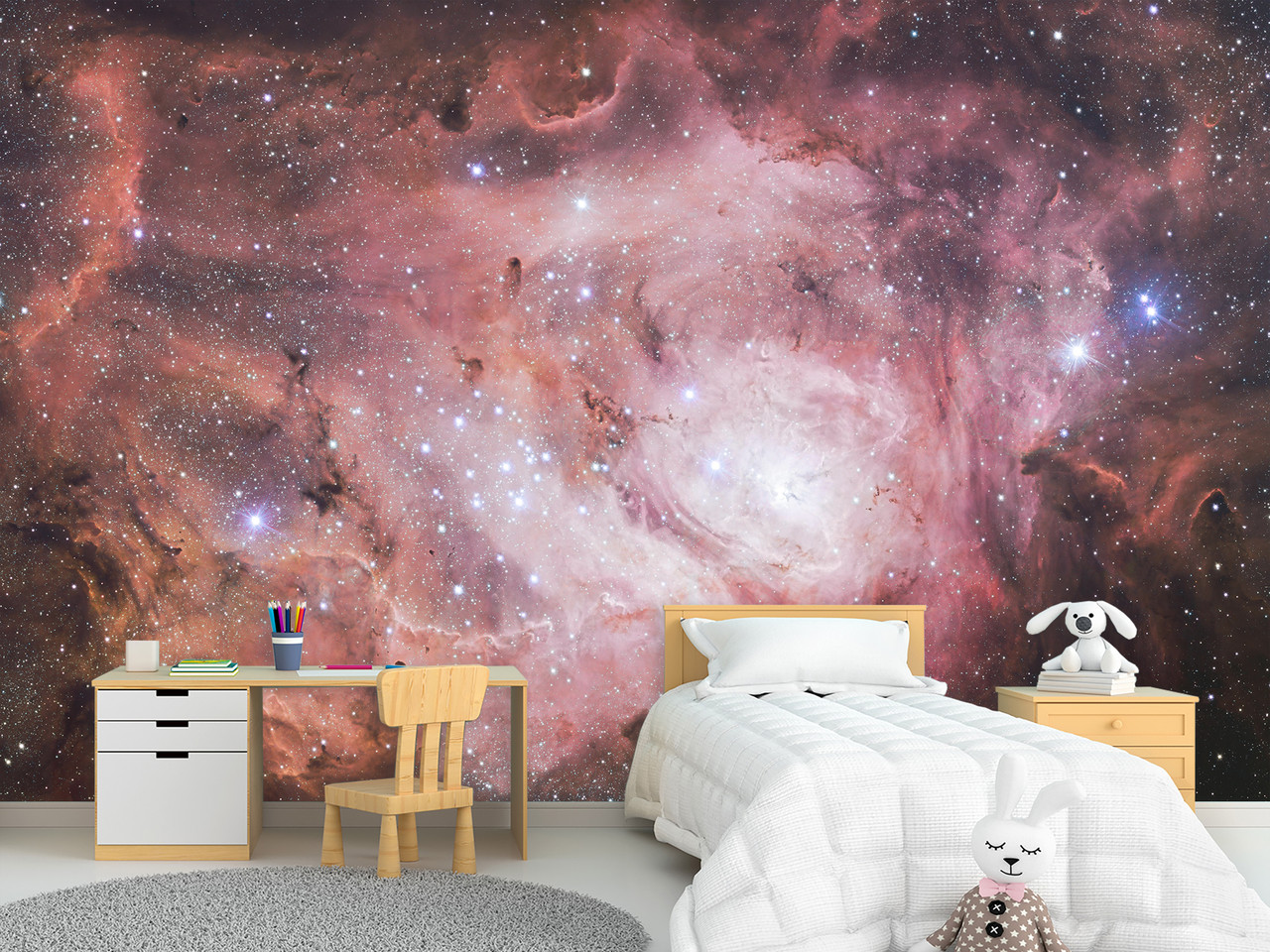 Самоклеючі плівка Oracal з малюнком красиві для спальні, фото шпалери на всю стіну "Зірки", фото 1