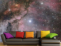 Флизелиновые фотообои полотно 3Д на стену "Космос и звезды", фото обои 3D для зала