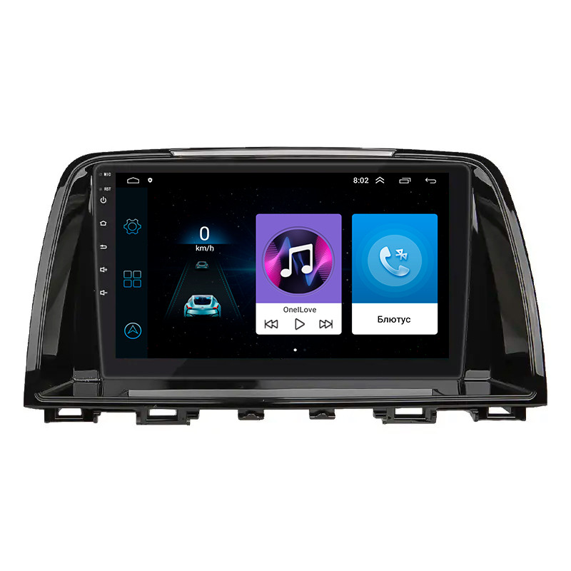 Штатна магнітола Lesko для авто Mazda 6 III (GJ) 2012-2015 екран 9" 1/16Gb Wi-Fi GPS Base Мазда