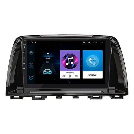 Штатна магнітола Lesko для авто Mazda 6 III (GJ) 2012-2015 екран 9" 1/16Gb Wi-Fi GPS Base Мазда, фото 1