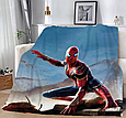 Плед Людина павук MARVEL Спайдер мен Spider man якісне покривало з 3D малюнком розмір 160х200, фото 3