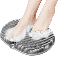 Массажная силиконовая щетка для ванны, массажер для ног