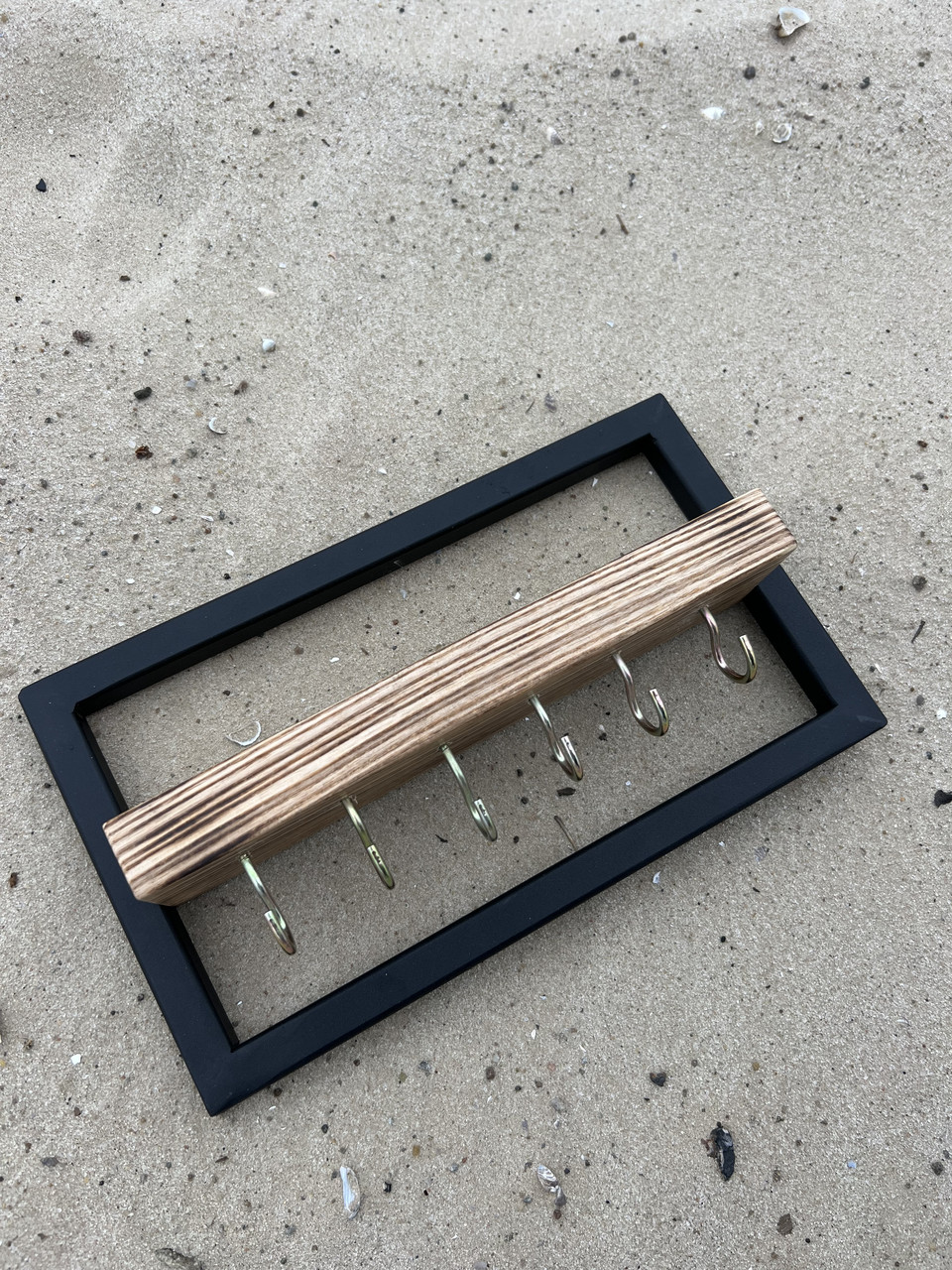 Loft Ключница металлическая с деревянной полочкой современная вешалка для ключей в квартиру - фото 5 - id-p2026420738