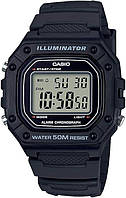 Часы спортивные Casio W-218H-1AV оригинальные часы, черные часы, касио спорт, с подсветкой