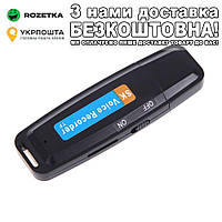 Цифровой Micro SD Mp3 USB 32 GB Диктофон Черный