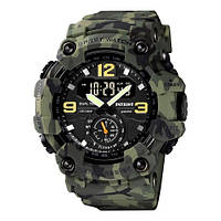 Тактичний багатофункціональний годинник Patriot 003CMGN Camo Green