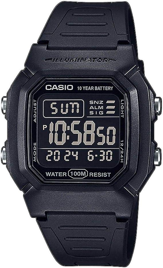 Спортивний оригінальний годинник Casio W-800H-1B, годинник касіо чоловічий, жіночий годинник касіо