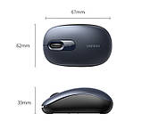 Бездротова Мишка Ugreen - Тихий Клік, 2400 DPI, 2.4G, USB Приймач, Ергономічна - Синя, фото 3