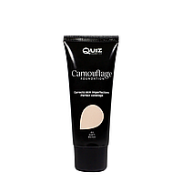 Тональная основа матирующая Quiz Camouflage Foundation 30 мл, 01 Soft Beige