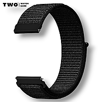 Ремінець для Samsung Galaxy Watch 4 Classic 40mm/42mm/46mm нейлоновий Чорний, фото 4