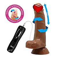 Вібратор на присоску з ротацією і зворотно поступальними рухами BAILE — Easton 3 в 1