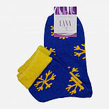 Набір шкарпеток Лана Сніжинка махра 36-40 5 пар Синій/Жовтий, фото 3
