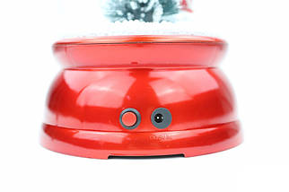 Колба новорічна зі снігом Качелі декор до Нового року "SNOWMAN PLAYS", фото 3