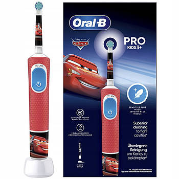 Електрична зубна щітка дитяча Braun Oral-B D103 Pro Kids Cars