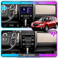 Штатна магнітола Lesko для Mazda Tribute II 2007-2011 екран 9" 1/16Gb Wi-Fi GPS Base 1 шт., фото 3