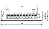 Решітка вентиляційна GTV Сталь 245x60, фото 2