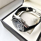 Чоловічий годинник Omega Seamaster Chronometer AAA наручний кварц із хронографом на каучуковому ремінці, фото 7