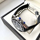 Чоловічий годинник Omega Seamaster Chronometer AAA наручний кварц із хронографом на каучуковому ремінці, фото 6