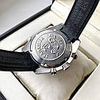 Чоловічий годинник Omega Seamaster Chronometer AAA наручний кварц із хронографом на каучуковому ремінці, фото 3