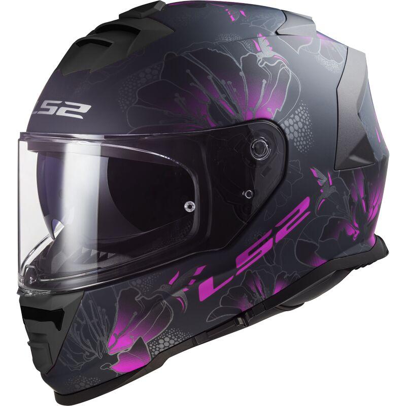МОТОШОЛОМ ЗАКРИТИЙ LS2 FF800 STORM II BURST КОЛІР MATT BLACK PINK