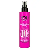 Мультиспрей миттєвої дії You look Multiaction Spray 10в1 для захисту та живлення волосся рожевий, 200 мл