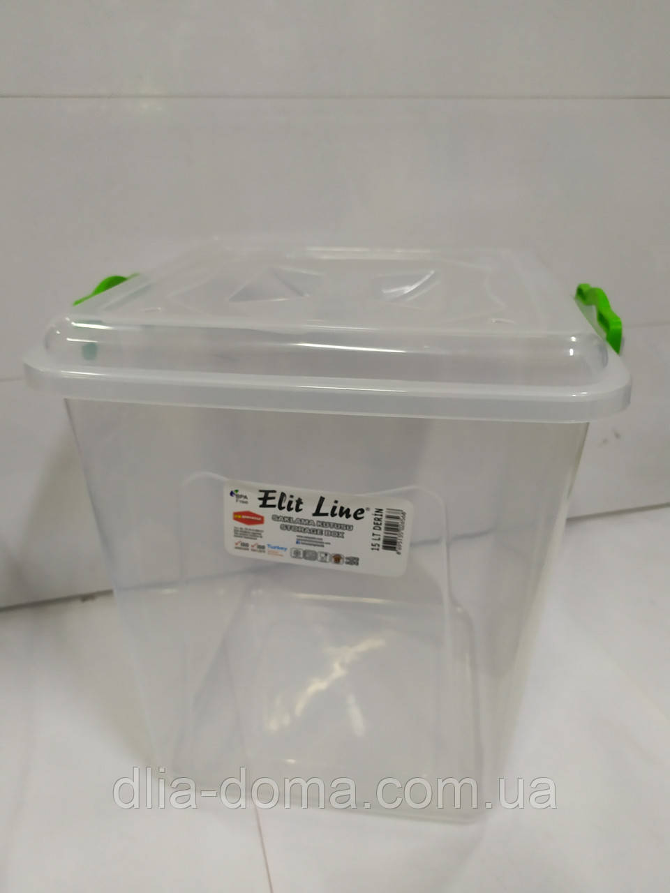 Контейнер-бокс с крышкой для пищевых продуктов  15 л  28*28  Н 32  №2656  Турция, фото 1