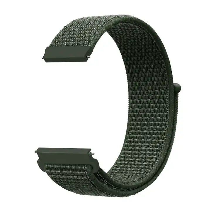 Ремінець на годинник No21 зелений 20 mm