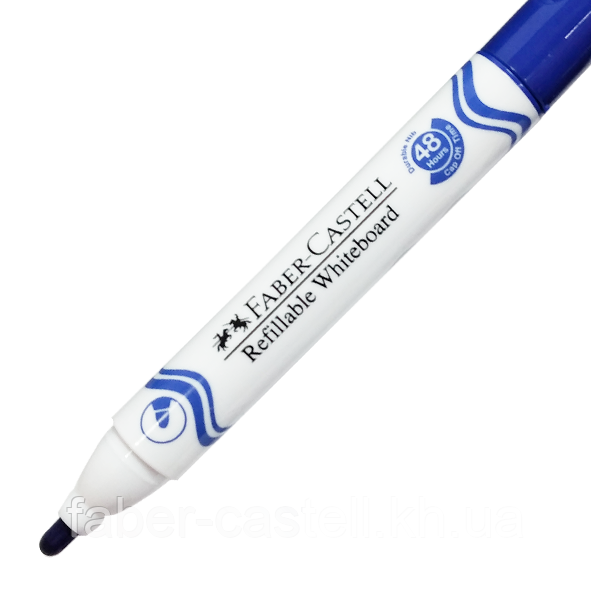 Маркер для дошки Faber-Castell Whiteboard W20, діаметр 2,25 мм, колір синій, 254051