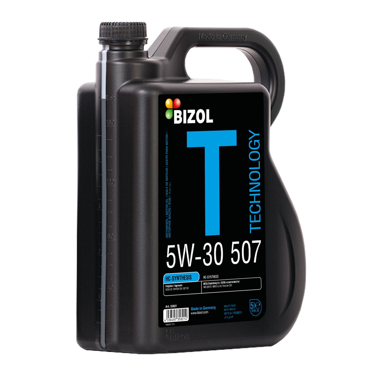 Синтетична моторна олива — BIZOL Technology 5W-30 507 5 л, фото 1