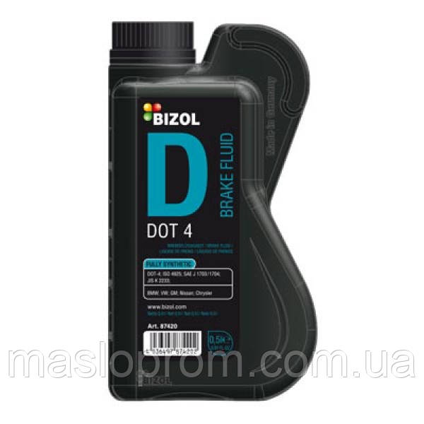 Гальмівна рідина — BIZOL Brake FLuid DOT 4 0,5 л.