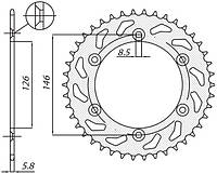 SUNSTAR задняя звеза 808 50 SUZUKI RM/RMZ(JTR808.50) (цепь. 520) (80850JT)