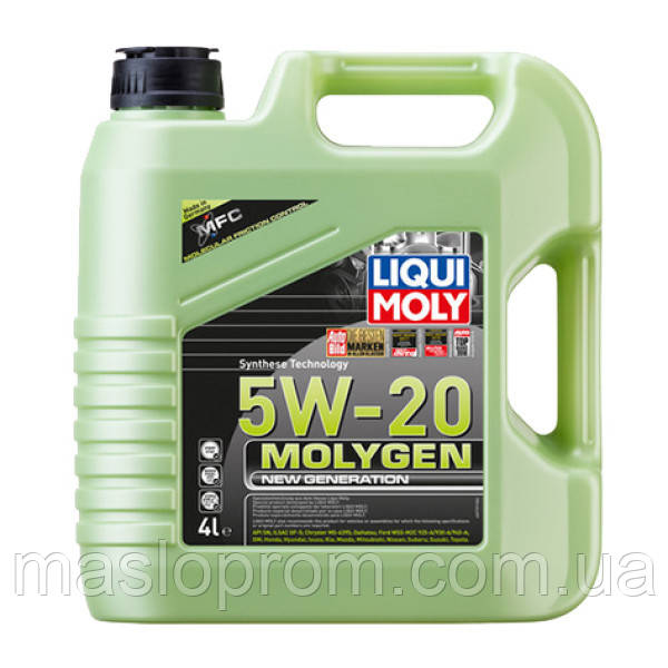 (Подарунок повітряний фільтр) Синтетична моторна олива — Molygen New Generation 5W-20 4 л.