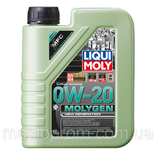 Синтетична моторна олива — Molygen New Generation 0W-20 1л.