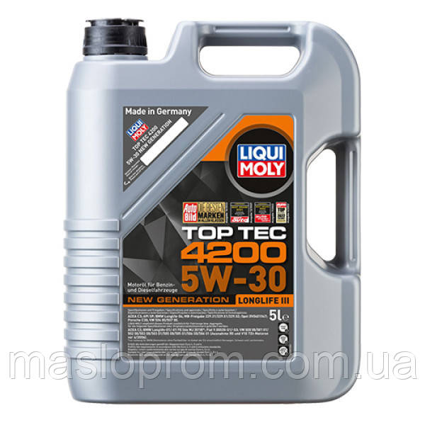(Подарунок повітряний фільтр) Синтетична моторна олива — Top Tec 4200 SAE 5W-30 5 л.