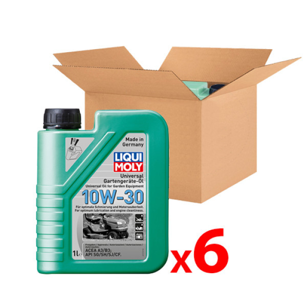 Ящик оливи для 4-тактної садової техніки та генераторів — Universal 4-T Oil 10W-30 6 л., фото 1