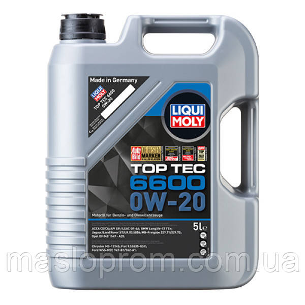 (Подарунок повітряний фільтр) НС-синтетична моторна олива — Top Tec 6600 0W-20 5 л.