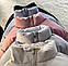 Жіноча стильна куртка пуховик стьобана зимова тепла курточка на підкладці синтепон 250 без капюшона, фото 9