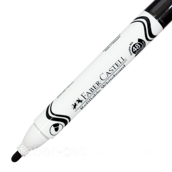 Маркер для дошки Faber-Castell Whiteboard W20, діаметр 2,25 мм, колір чорний, 254099