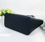 Жіноча брендова сумка (4424) чорна, фото 4
