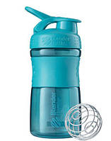 Шейкер спортивний (пляшка) BlenderBottle SportMixer Flip 20oz/590ml Teal лучшая цена с быстрой доставкой по